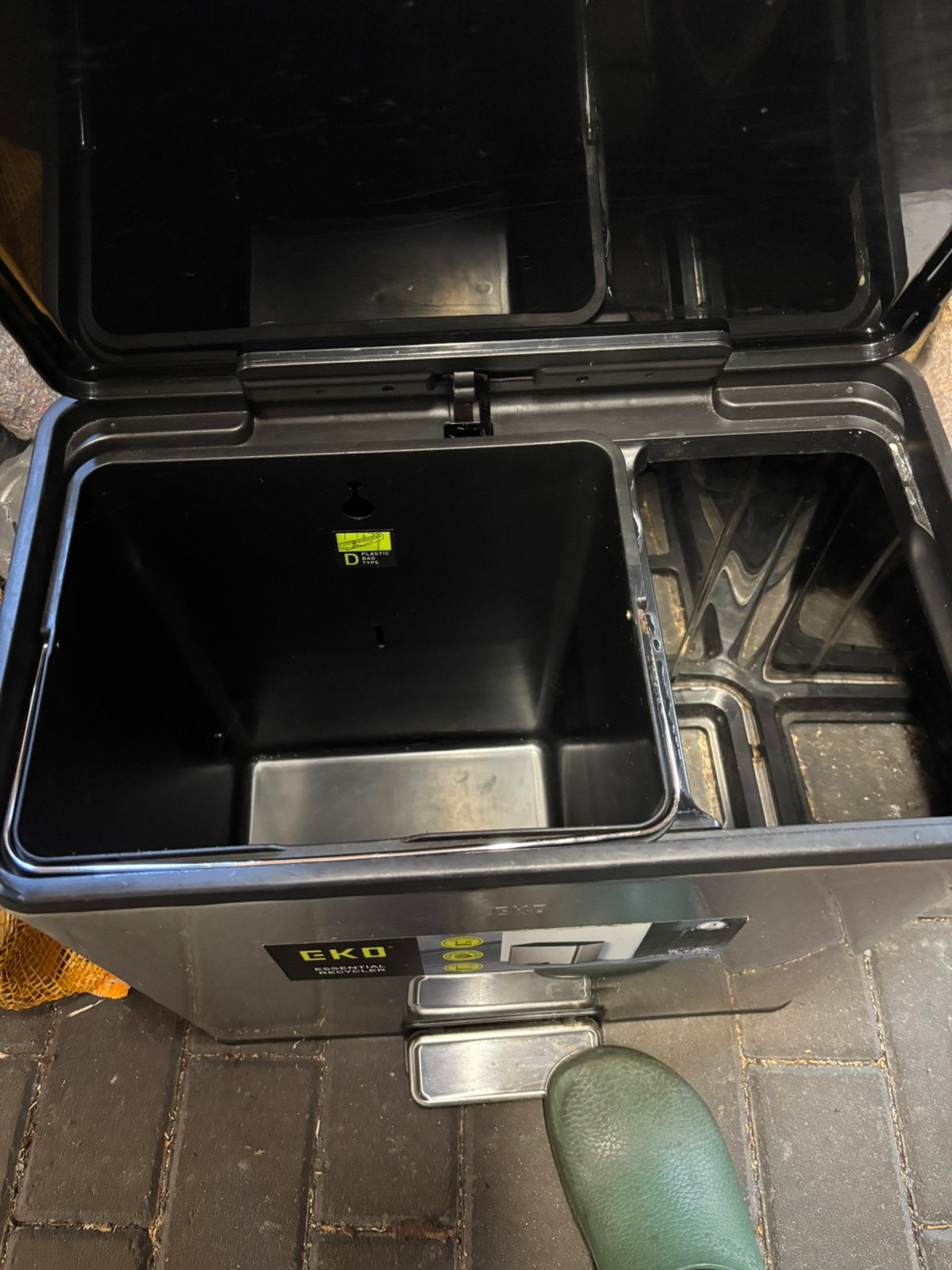 Prullenbak voor gescheiden afval, Huis en Inrichting, Ophalen, Met pedaal, Zo goed als nieuw, Metaal