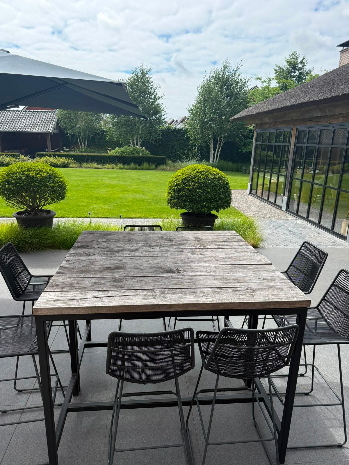 Table du sud tafel hoog, Tuin en Terras, Tuinsets en Loungesets, Ophalen, Zo goed als nieuw