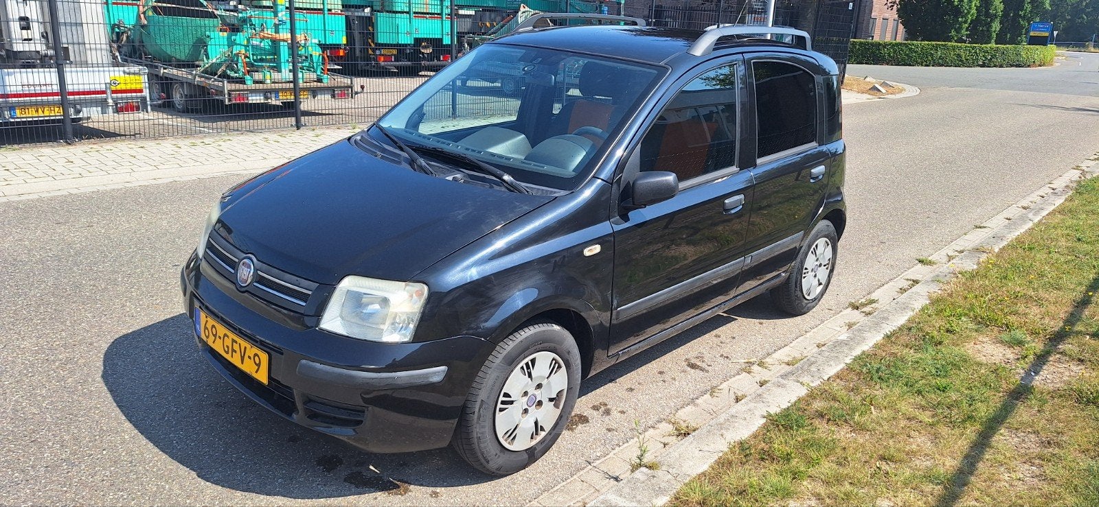 Fiat Panda 1.2 44KW 60PK 2008 Zwart, Auto's, Fiat, Voorwielaandrijving, Zwart, Origineel Nederlands, Handgeschakeld