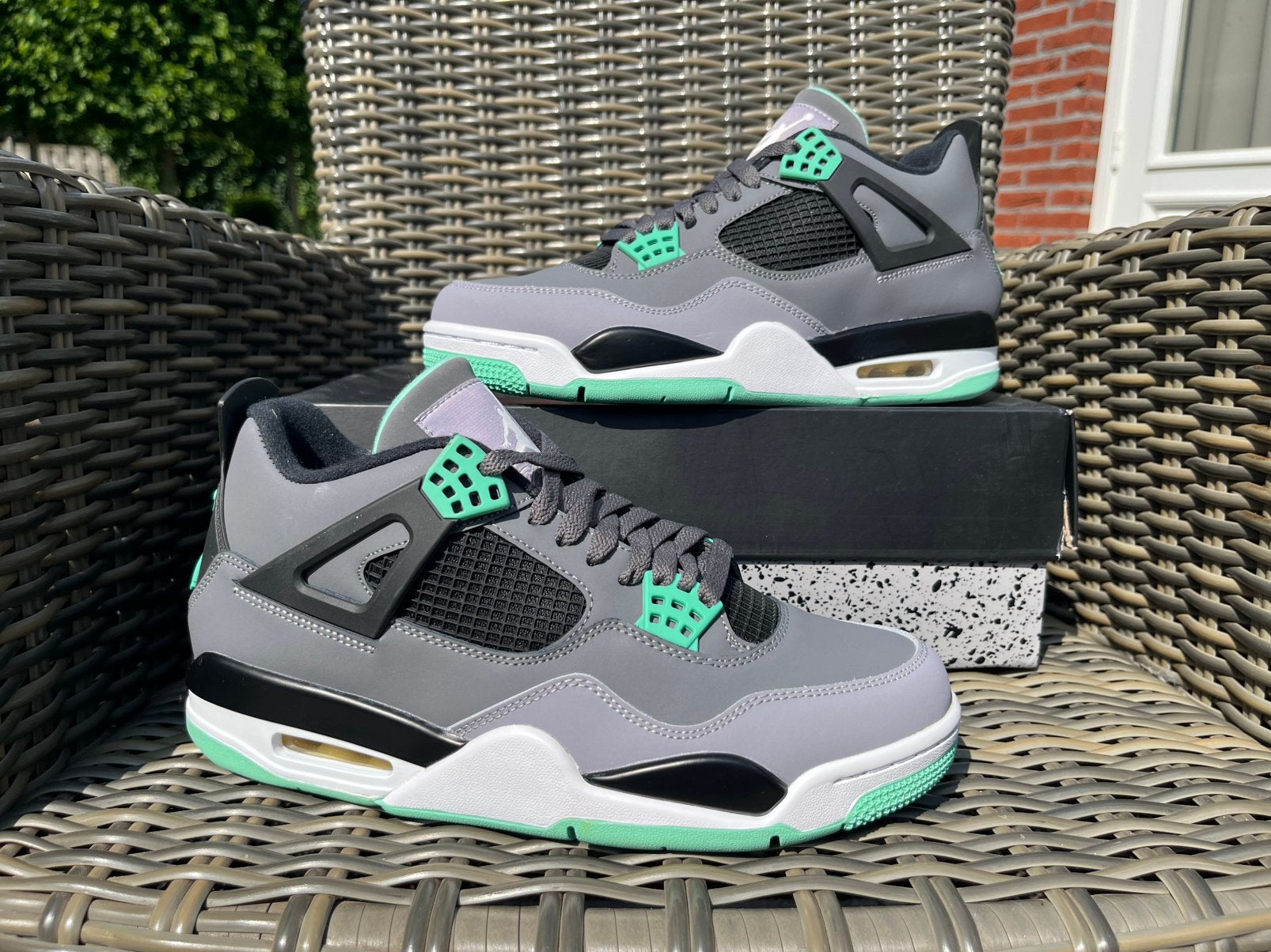 Air Jordan 4 Green Glow (Neon) - GLOEDNIEUW! - Maat 42 -, Overige kleuren, Verzenden, Nieuw, Sneakers of Gympen