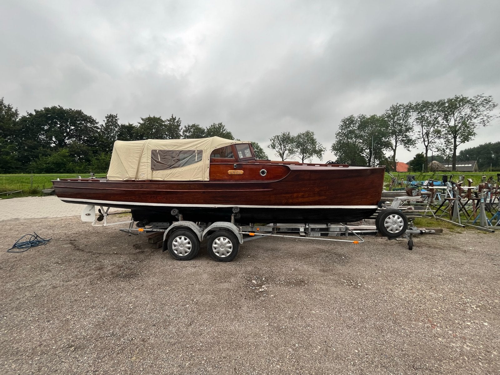 Pettersson  bakdekker 7.10 met  trailer, Watersport en Boten, Kano's, Ophalen, Gebruikt, Eén persoon, Overige typen