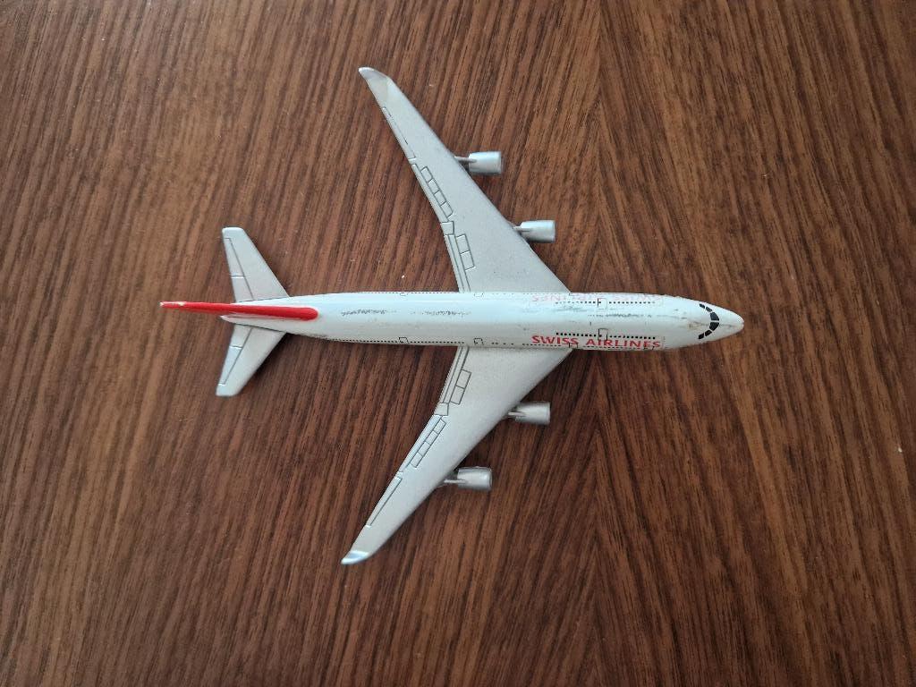 Vliegtuig, Boeing 747 Swiss Air, Ophalen, Gebruikt