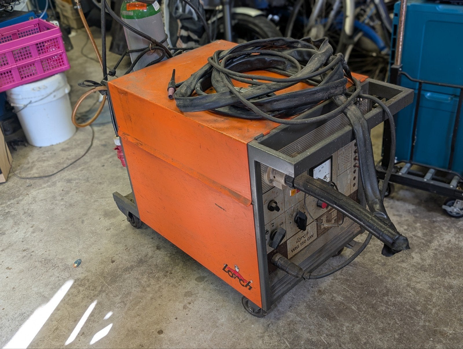 Lorch WIG 150 GW AC/DC TIG lasapparaat, Ophalen, 150 tot 250 ampère, Tig