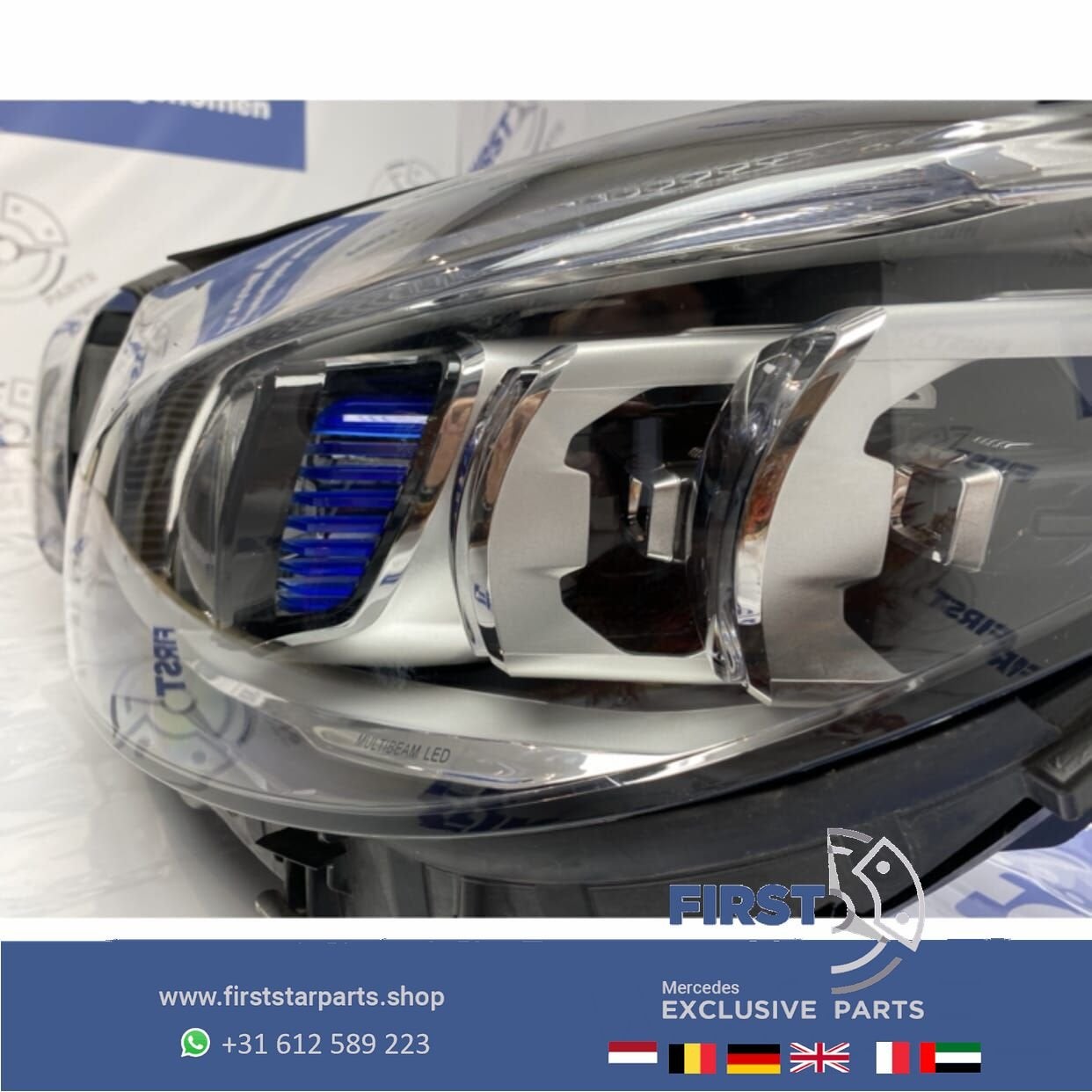 W205 Facelift Multibeam LED koplamp LINKS COMPLEET Mercedes, Gebruikt, -, Ophalen of Verzenden, -