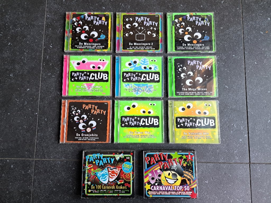 Collectie Party Party 26 discs op 11 cd's - in één koop, Ophalen of Verzenden, Gebruikt, Nederlandstalig, Verzamelalbum
