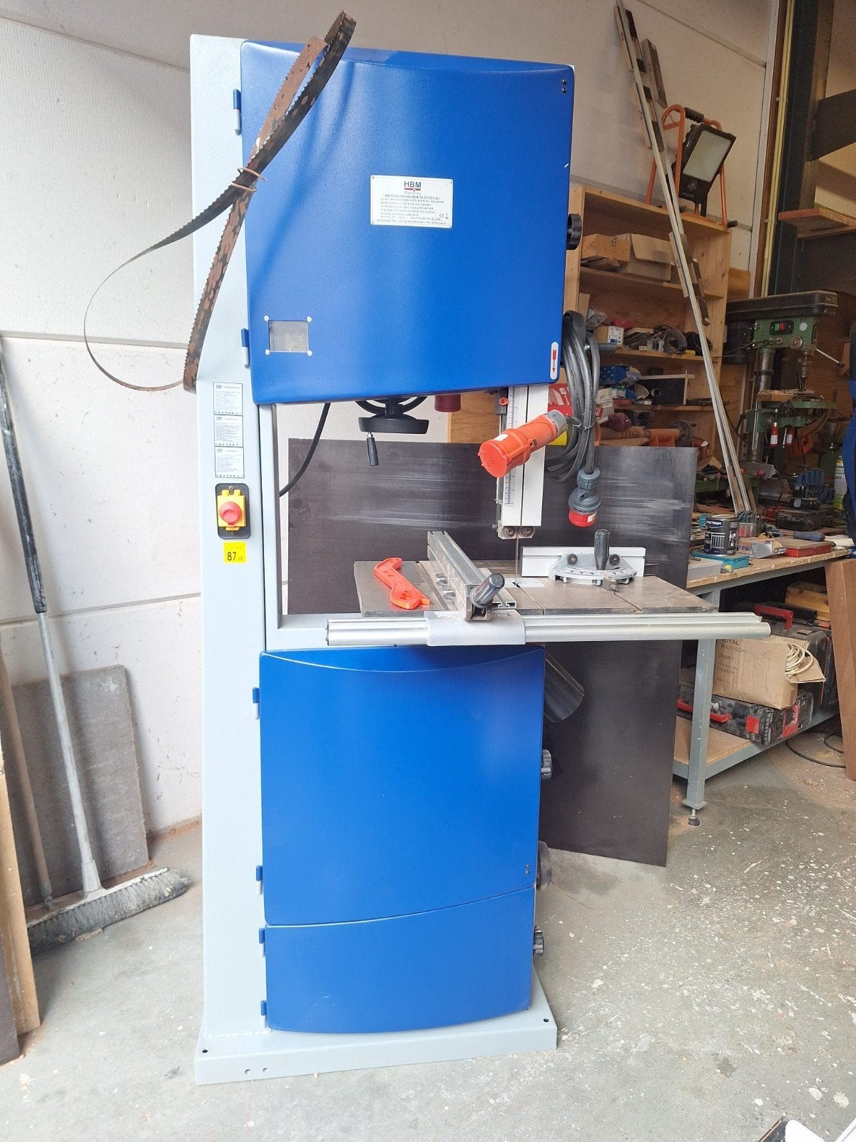 Houtlintzaag merk HBM, Ophalen, Minder dan 600 watt, Lintzaag, 70 mm of meer