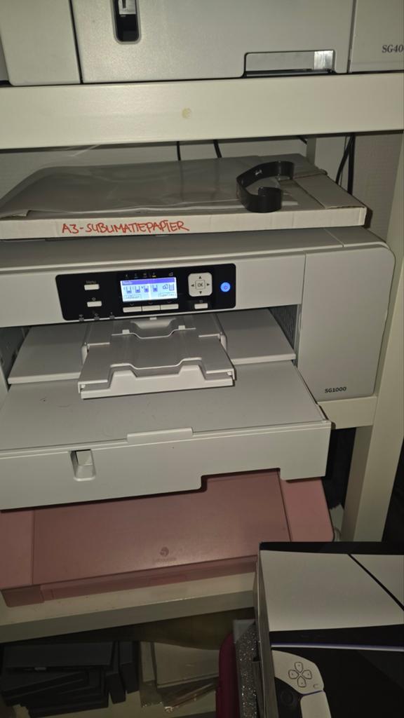 Sawgrass SG1000 (A3) sublimatieprinter met inkt en papier, Ophalen, Gebruikt