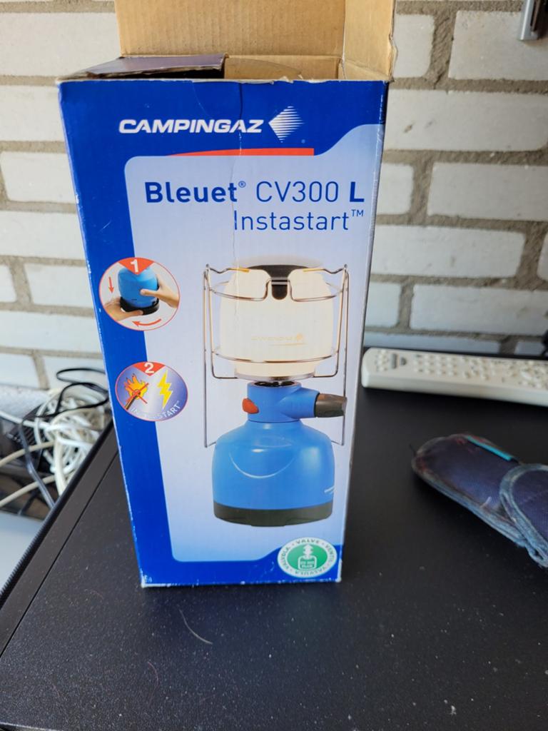 Campingaz Bleuet CV300 L,  gaslamp, Caravans en Kamperen, Ophalen of Verzenden