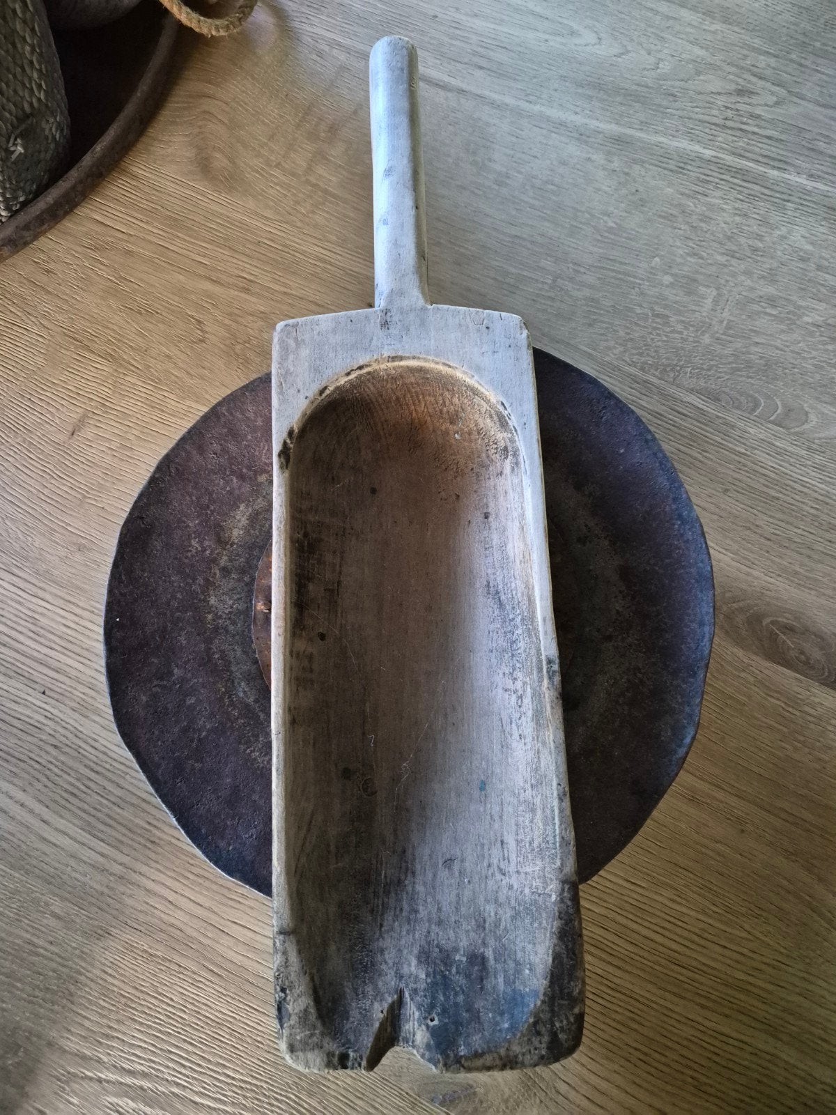 Sober - Landelijk oude houten grote graanschep, Antiek en Kunst, Ophalen of Verzenden