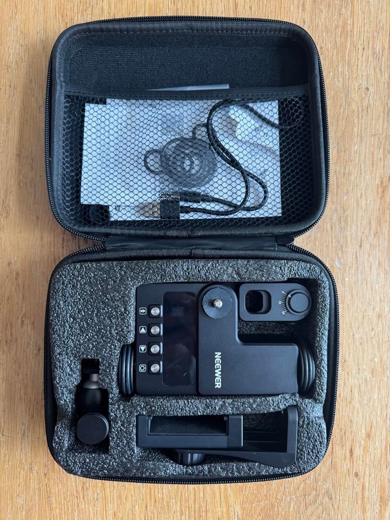 Neewer Camera and phone Slider Dolly + Ball Head + Case, Ophalen of Verzenden, Zo goed als nieuw