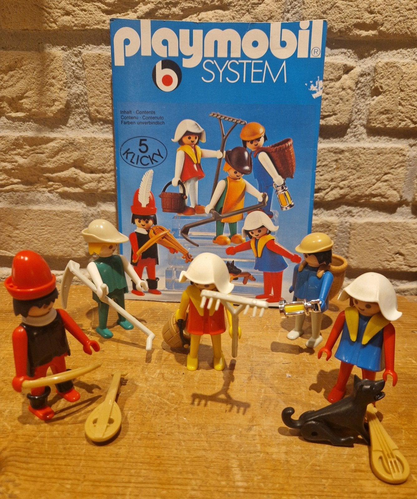 Vintage playmobil, Middeleeuwse boeren, Ophalen of Verzenden, Zo goed als nieuw
