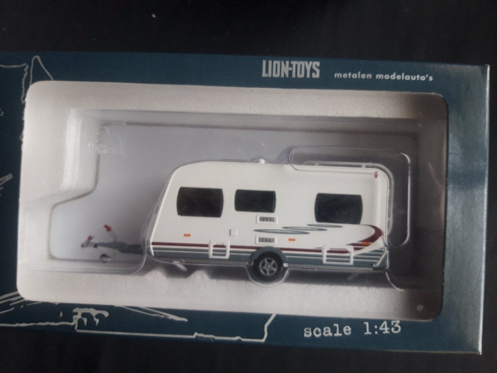 Home Car caravan Lion Car 1;43 NIEUW in doos, Hobby en Vrije tijd, Modelauto's | 1:43, Ophalen of Verzenden, Nieuw, Overige typen
