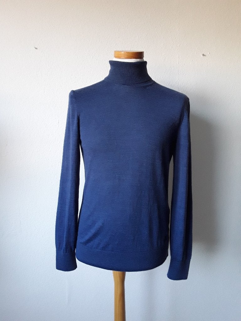 State of Art blauw truitje met kol, Kleding | Heren, Truien en Vesten, State of Art, Zo goed als nieuw, Verzenden, Maat 48/50 (M)