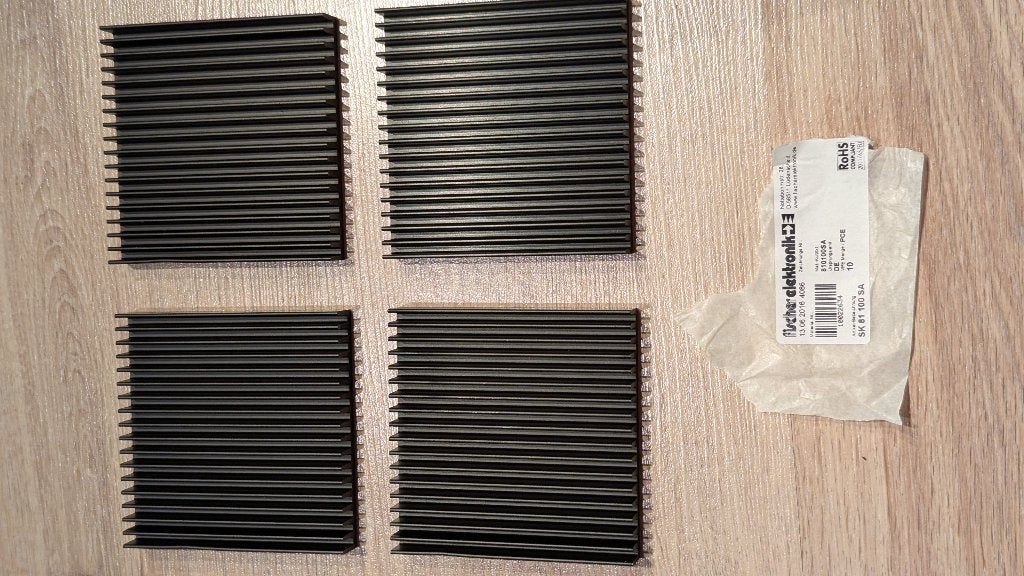 4x Fischer Elektronik heatsink SK 81 100 SA, Ophalen of Verzenden, Nieuw