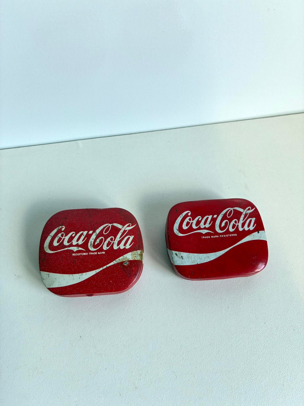 Vintage kleine Coca Cola blikjes, Ophalen of Verzenden, Zo goed als nieuw, Gebruiksvoorwerp