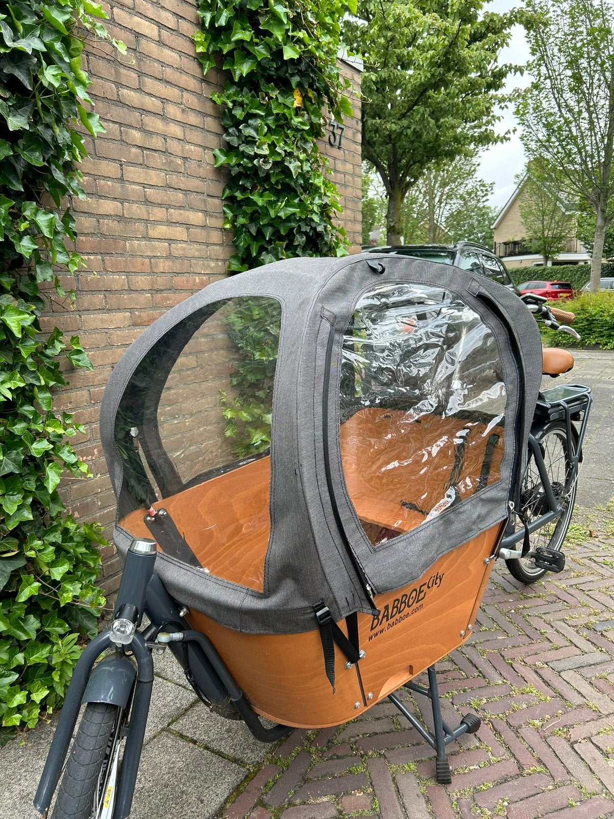Regentent Babboe City-e, 4 kinderen of meer, Huif, Zo goed als nieuw, Ophalen