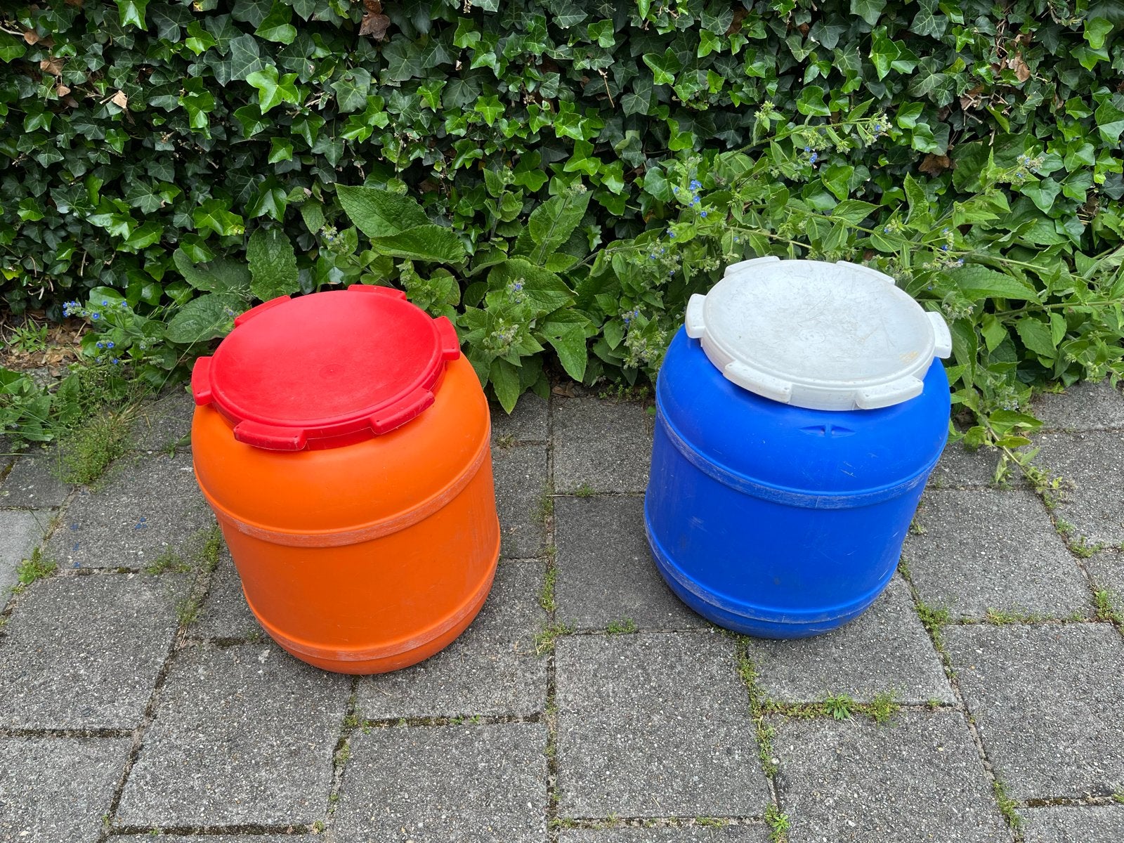 Voerton Blauw, Ophalen, Gebruikt