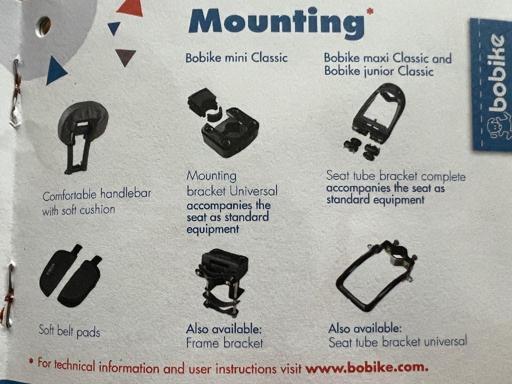 Bobike bevestiging, Ophalen, Nieuw, BoBike