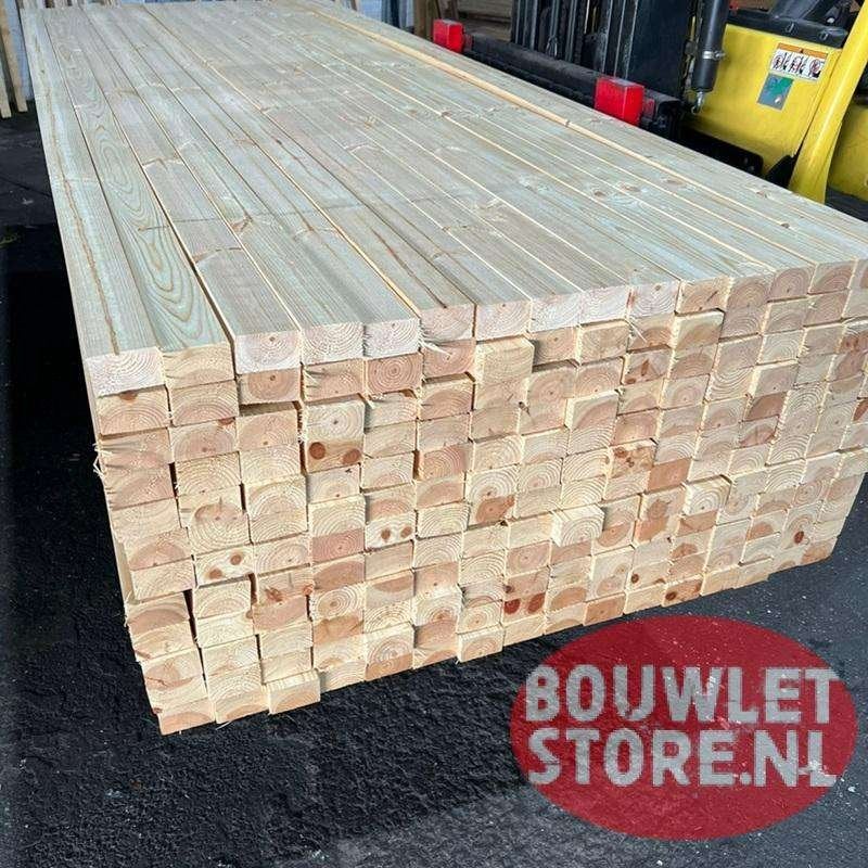 Vuren balken SLS | vurenhout balk | 50 x 75 mm | geschaafd, Doe-het-zelf en Verbouw, Hout en Planken, 25 tot 50 mm, Nieuw, Ophalen of Verzenden