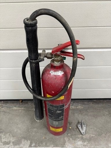 Koolzuursneeuw brandblusser, 6kg, Ophalen, Zo goed als nieuw, Brandblusser