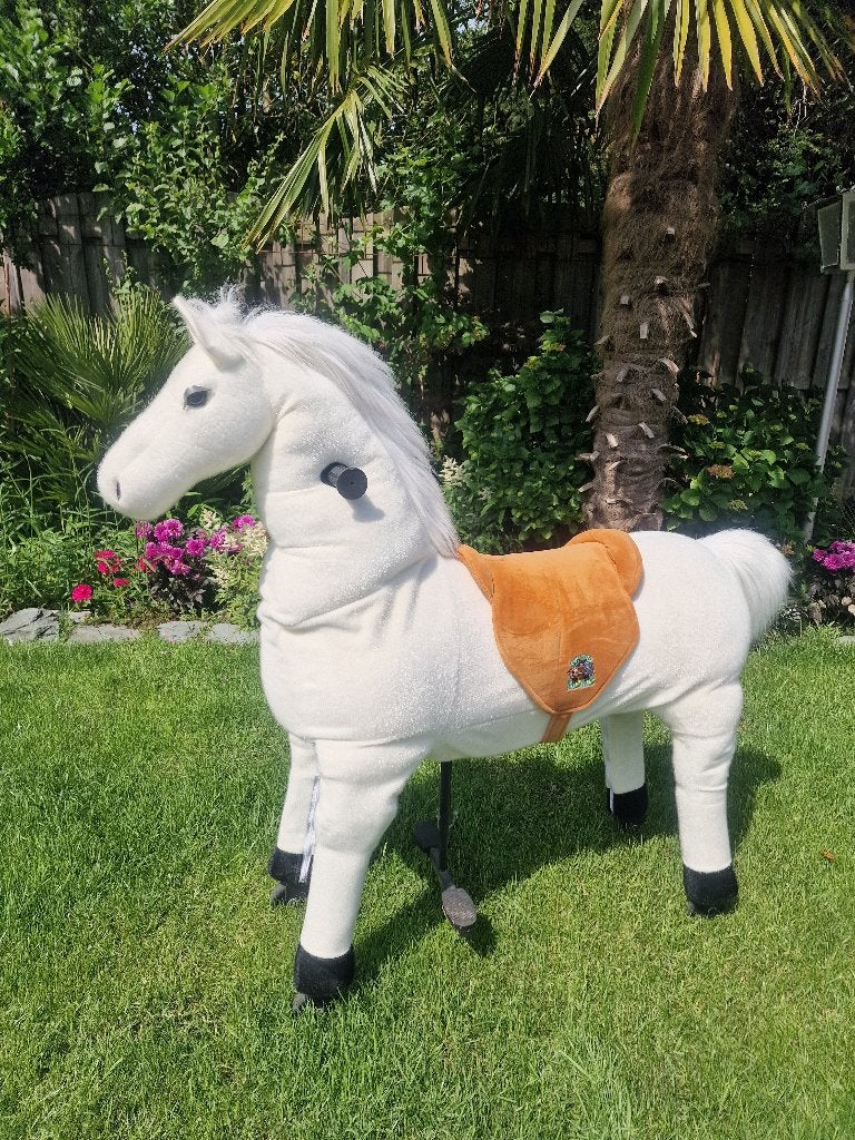Animal Riding paard Snowy XL Wit, Ophalen, Zo goed als nieuw