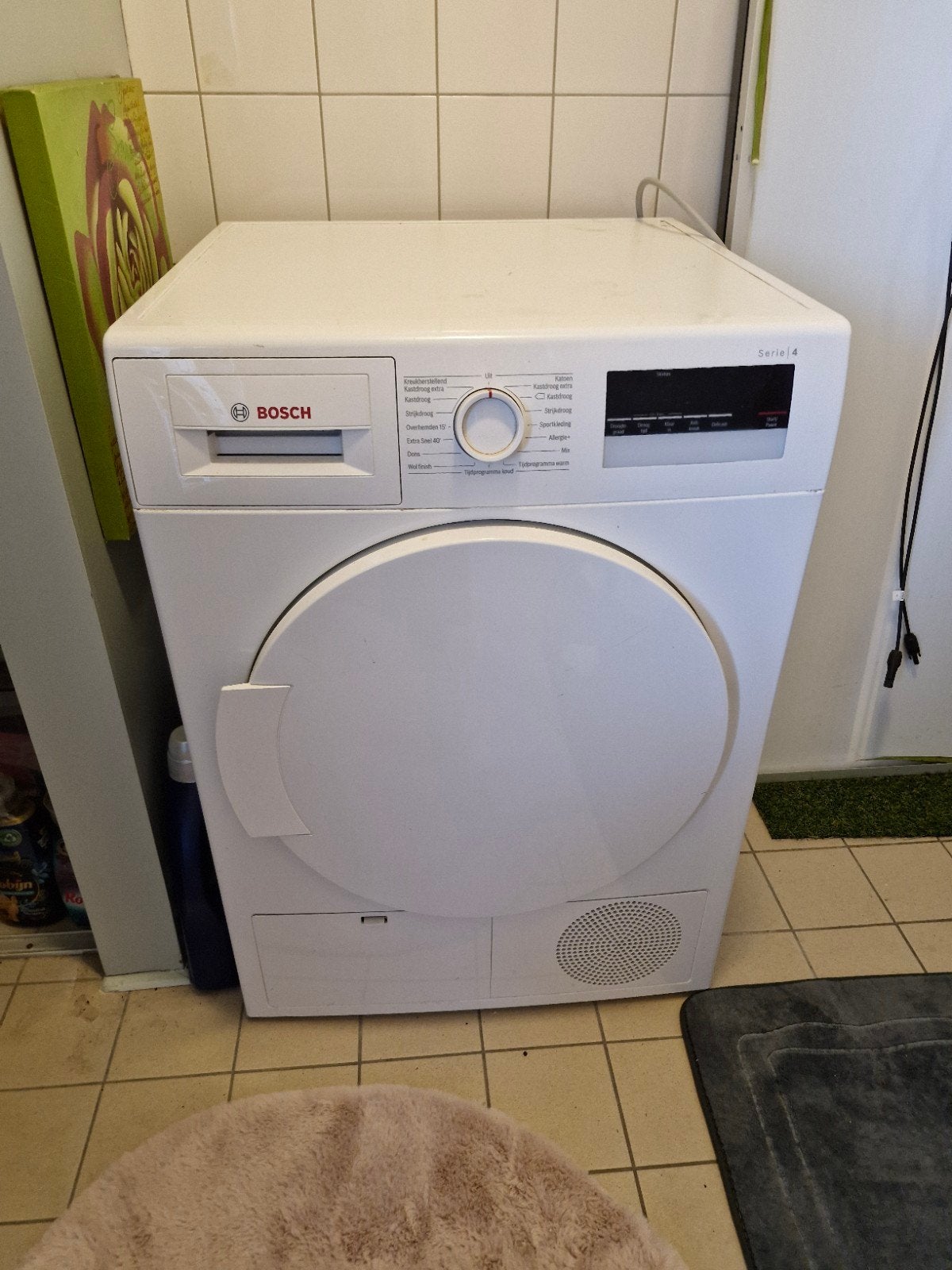 Bosch Serie 4 droger met lichte cosmetische schade, Witgoed en Apparatuur, Gebruikt, 8 tot 10 kg, Ophalen of Verzenden, Voorlader