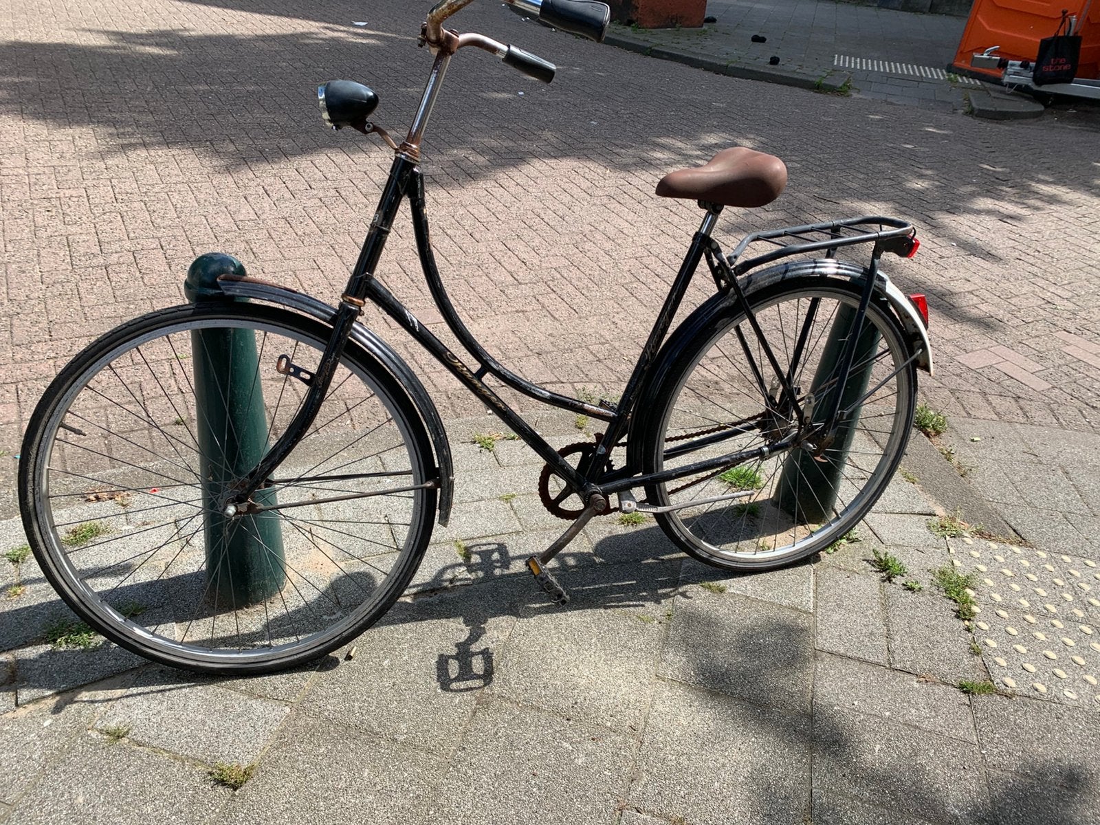 Omafiets te koop, Fietsen en Brommers, Fietsen | Dames | Omafietsen, Ophalen, Zo goed als nieuw