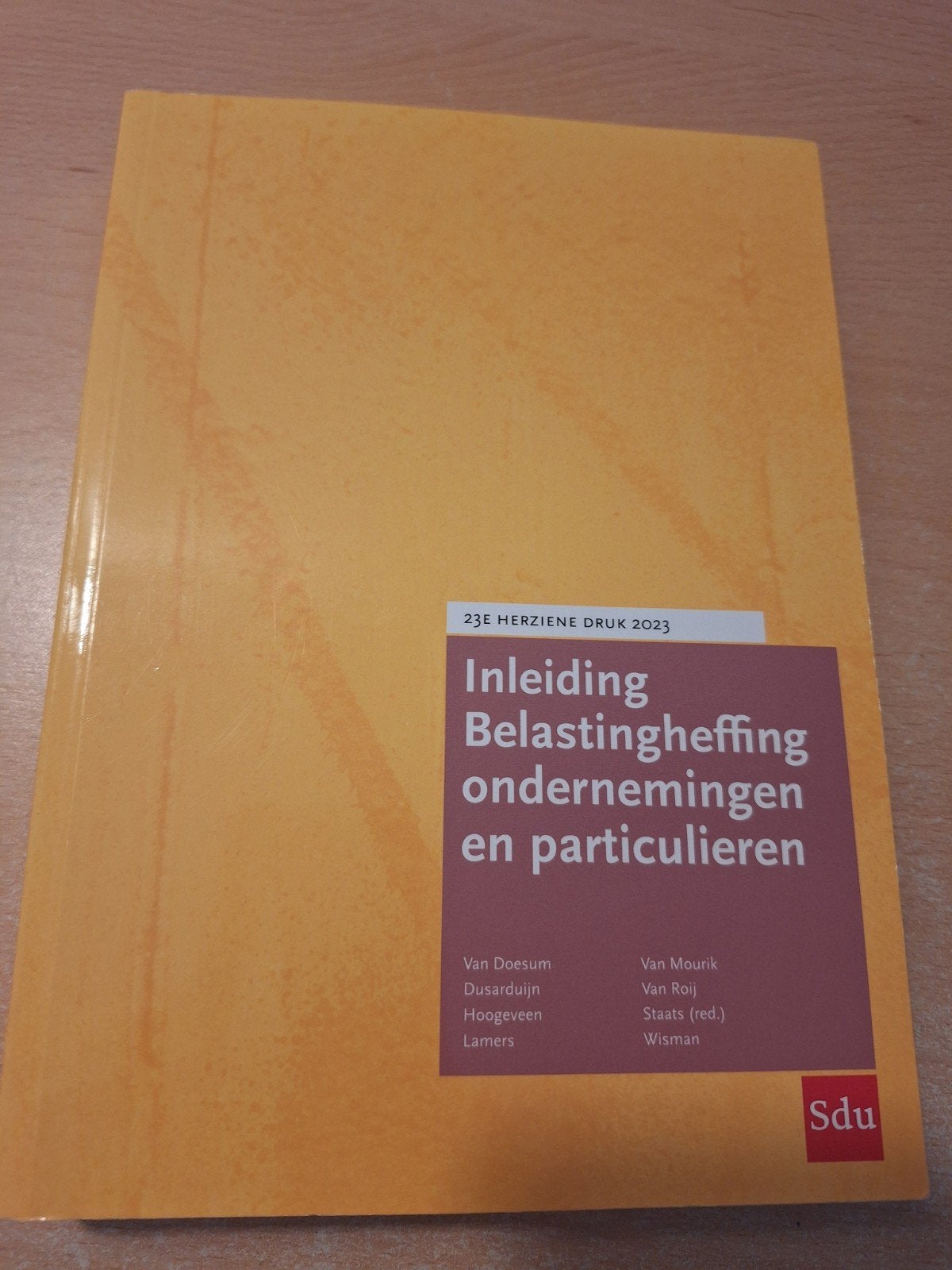 Inleiding Belastingheffing Ondernemingen en Particulieren, Gelezen, Ophalen of Verzenden, WO, SDU