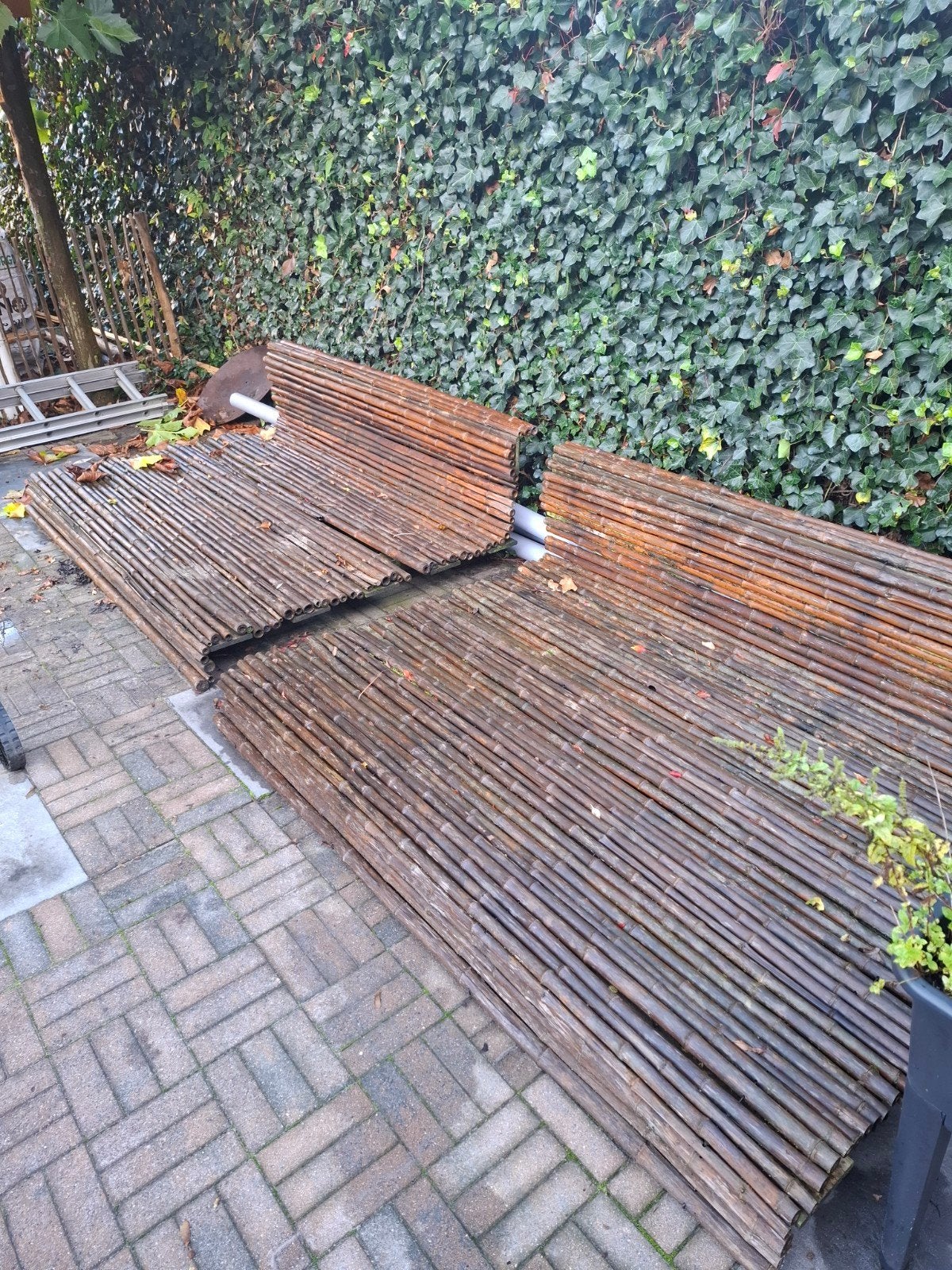 bamboematten ligbedden, Ophalen, Gebruikt, Overige materialen