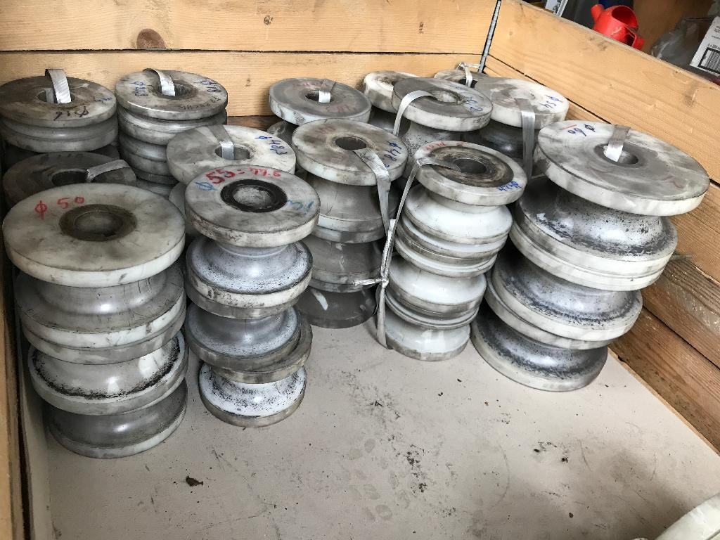 Rollenset voor profielwals, opname Ø40 mm, div diameters, Doe-het-zelf en Verbouw, Ophalen of Verzenden, Gebruikt
