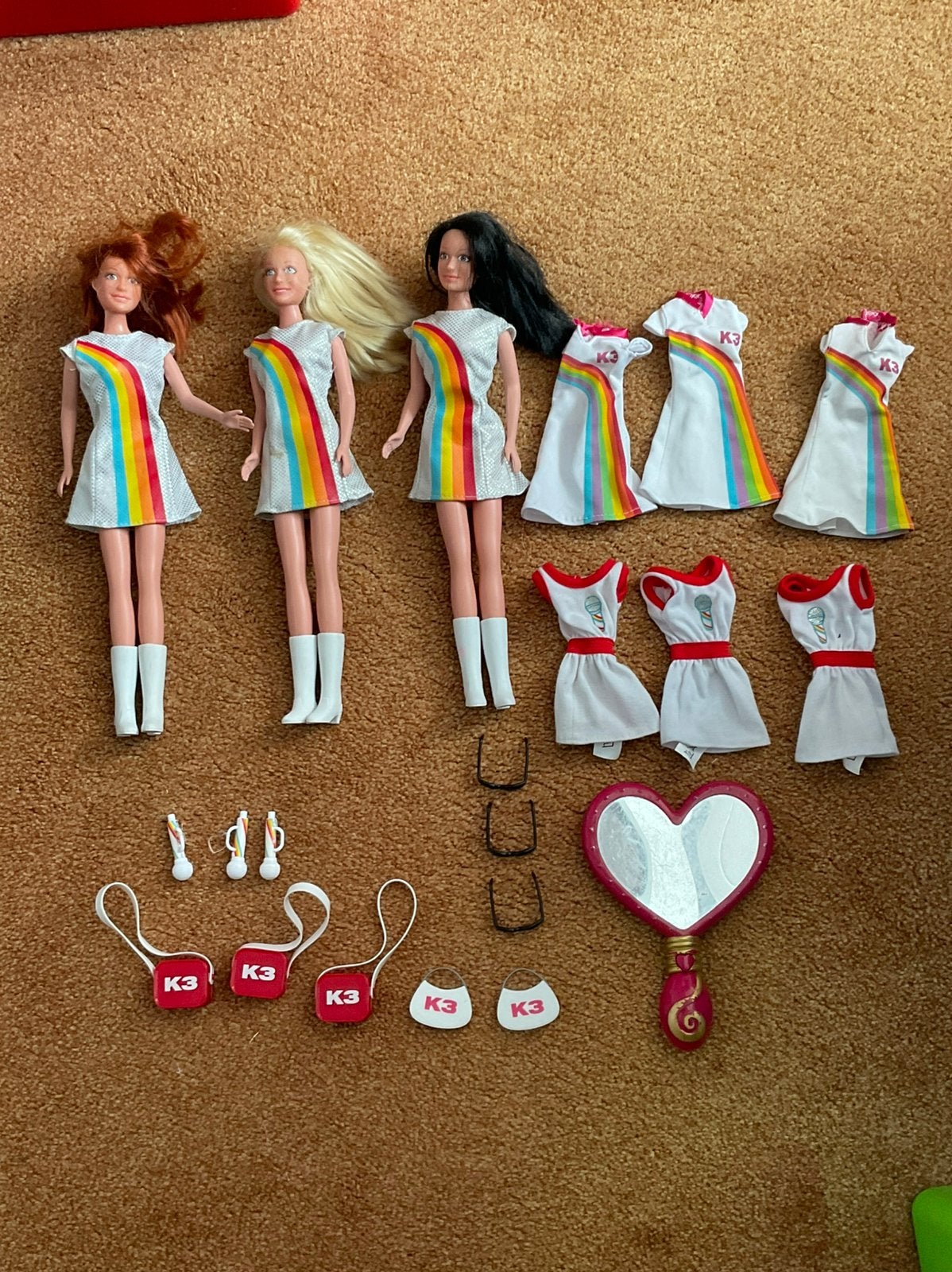 K3 barbies met spullen, Ophalen of Verzenden, Gebruikt, Barbie