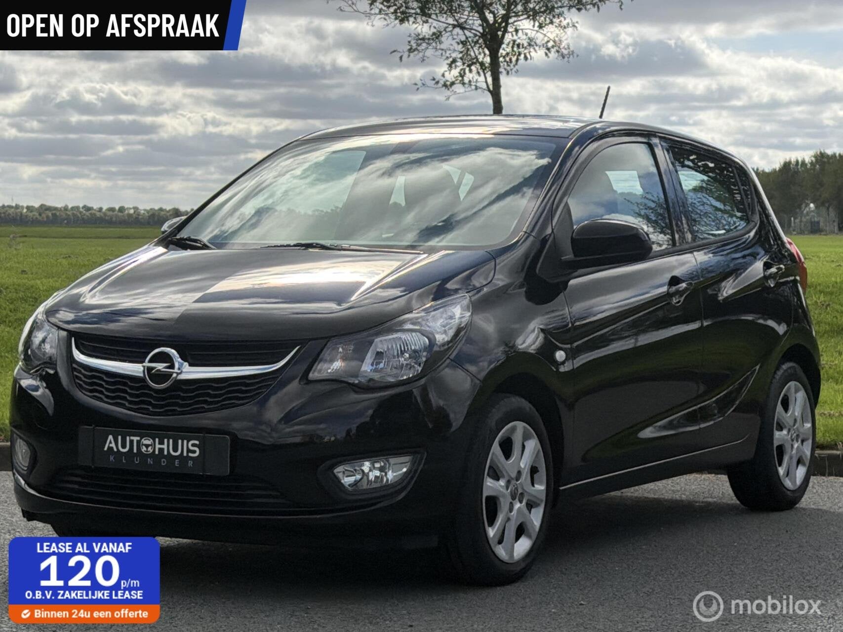 Opel KARL 1.0 ecoFLEX Innovation | Zeer netjes |, Voorwielaandrijving, 839 kg, Euro 6, Zwart