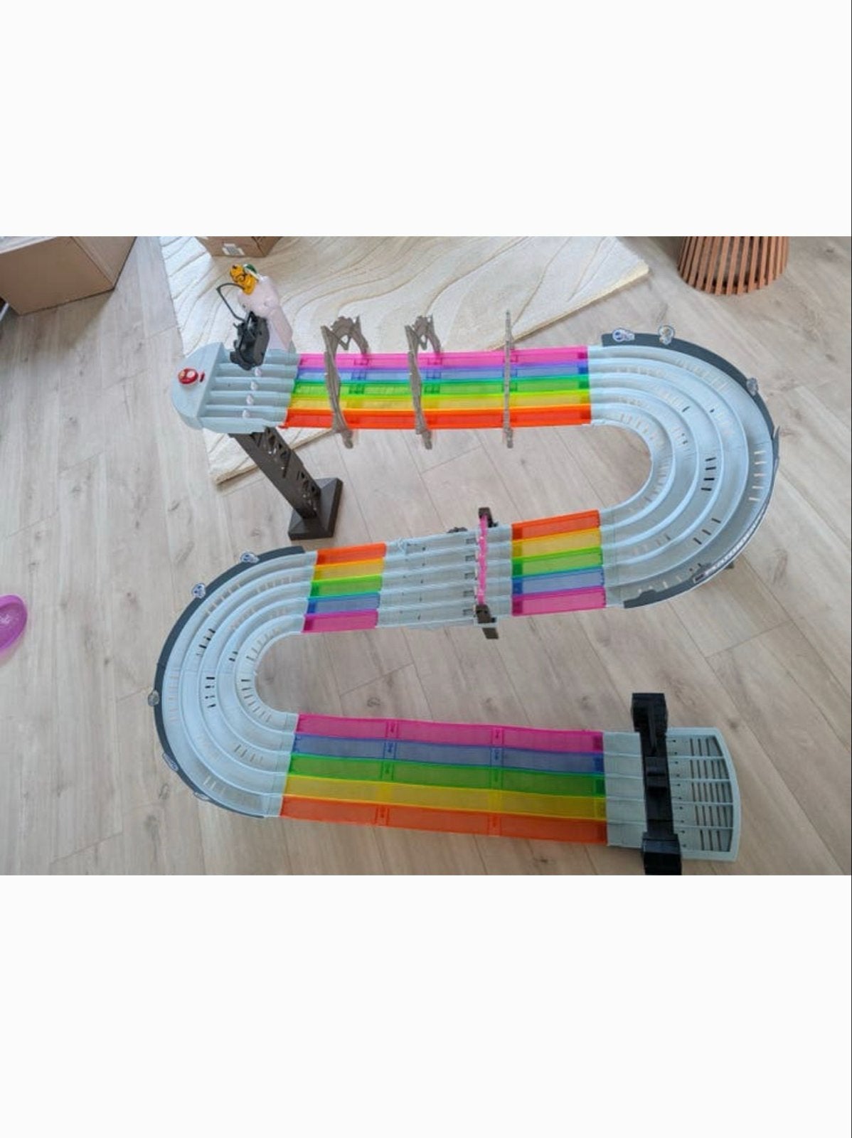 Hot Wheels Mario Kart Regenboog Racebaan, Racebaan, Ophalen of Verzenden, Zo goed als nieuw, Hot Wheels