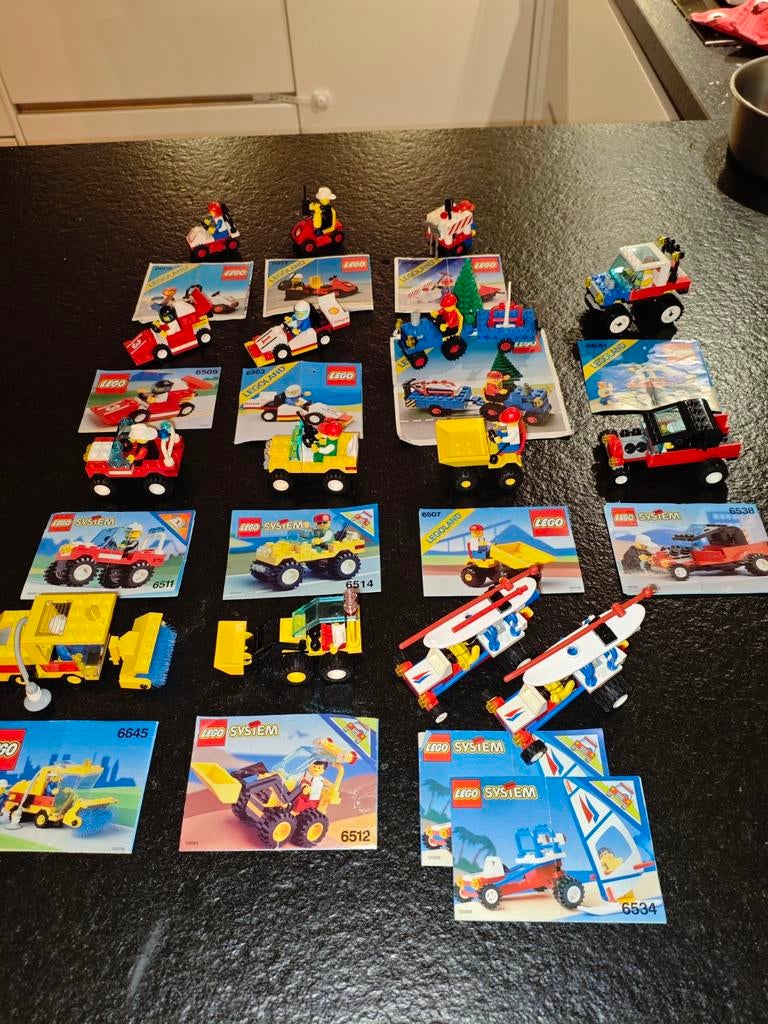 Lego voertuigen met boekjes, Ophalen of Verzenden, Zo goed als nieuw, Complete set, Lego