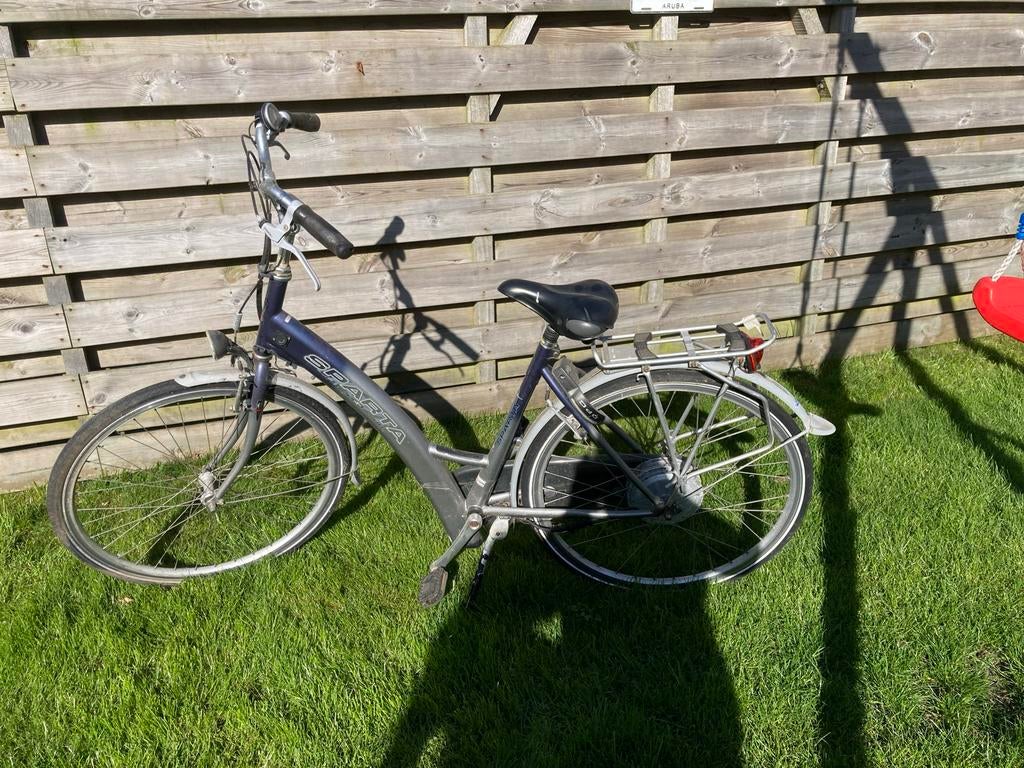 Sparta damesfiets, paars, gebruikt elektrische, Sparta, Velgrem, Versnellingen, Ophalen of Verzenden