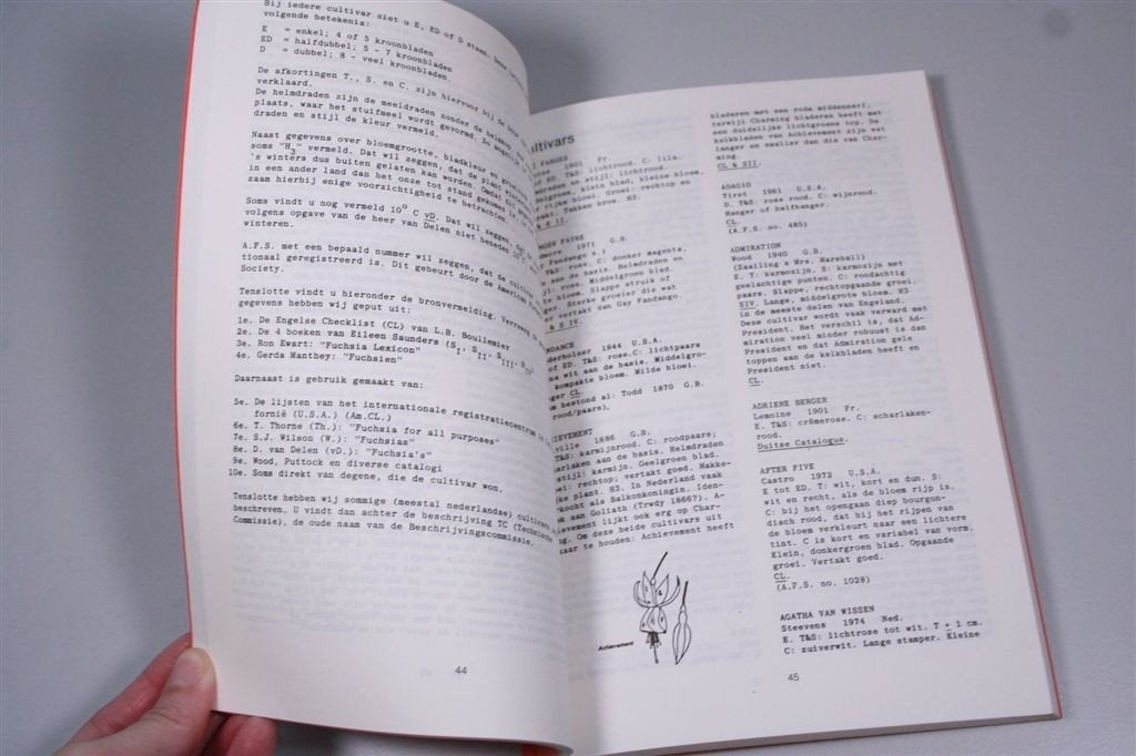 Lijst Fuchsia Species/Cultivars — 1984, Boeken, Ophalen of Verzenden, Gelezen