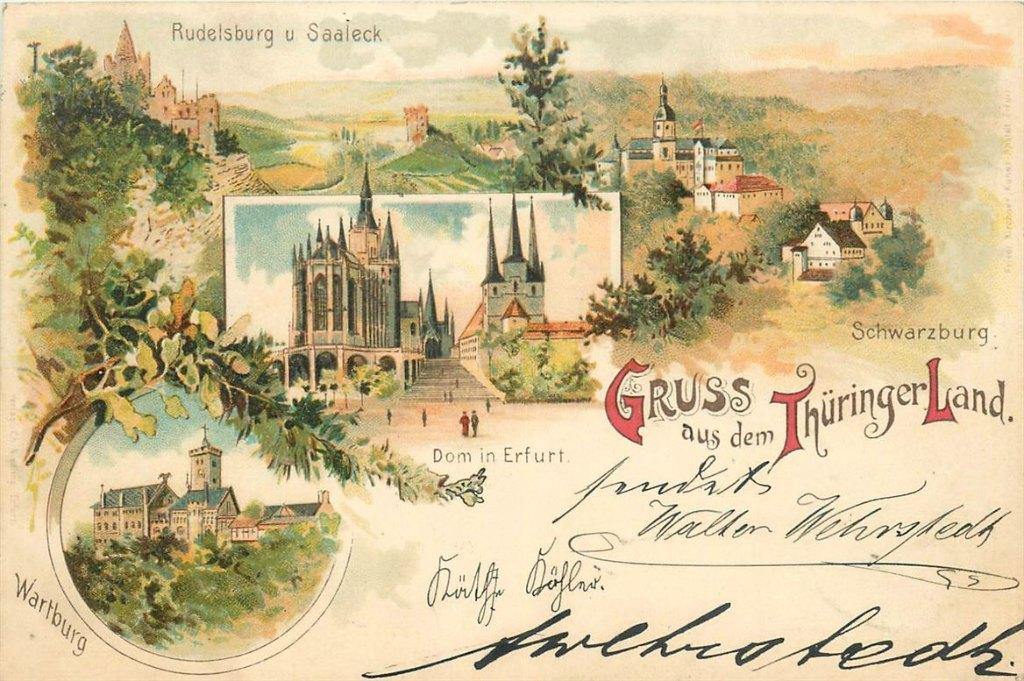 701-245-043 Thuringer Land Litho, Verzenden, Voor 1920, Duitsland
