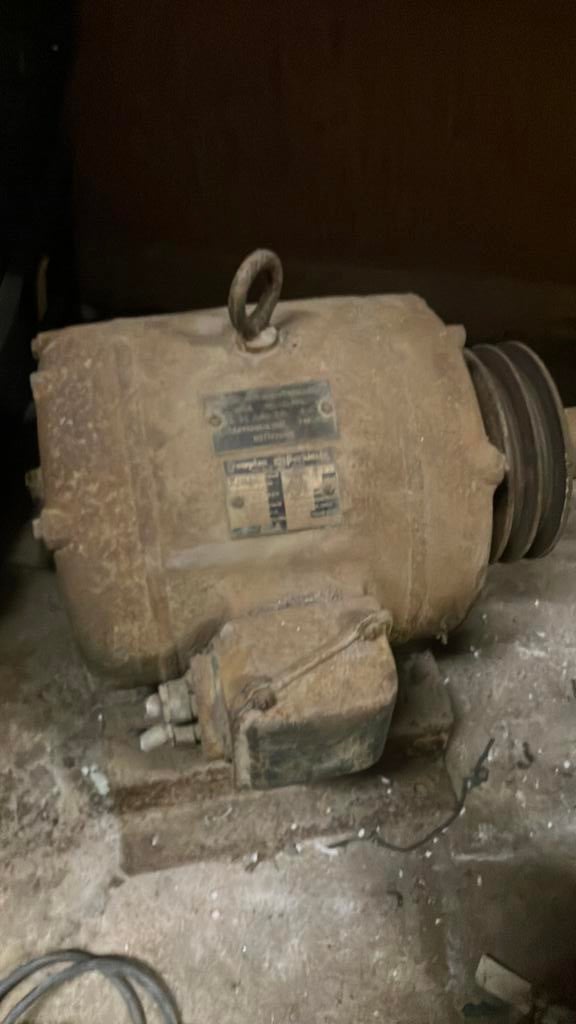 Antieke electromotor 5 pk crompton parkinson, Doe-het-zelf en Verbouw, Motoren, Ophalen of Verzenden, Zo goed als nieuw, Elektromotor