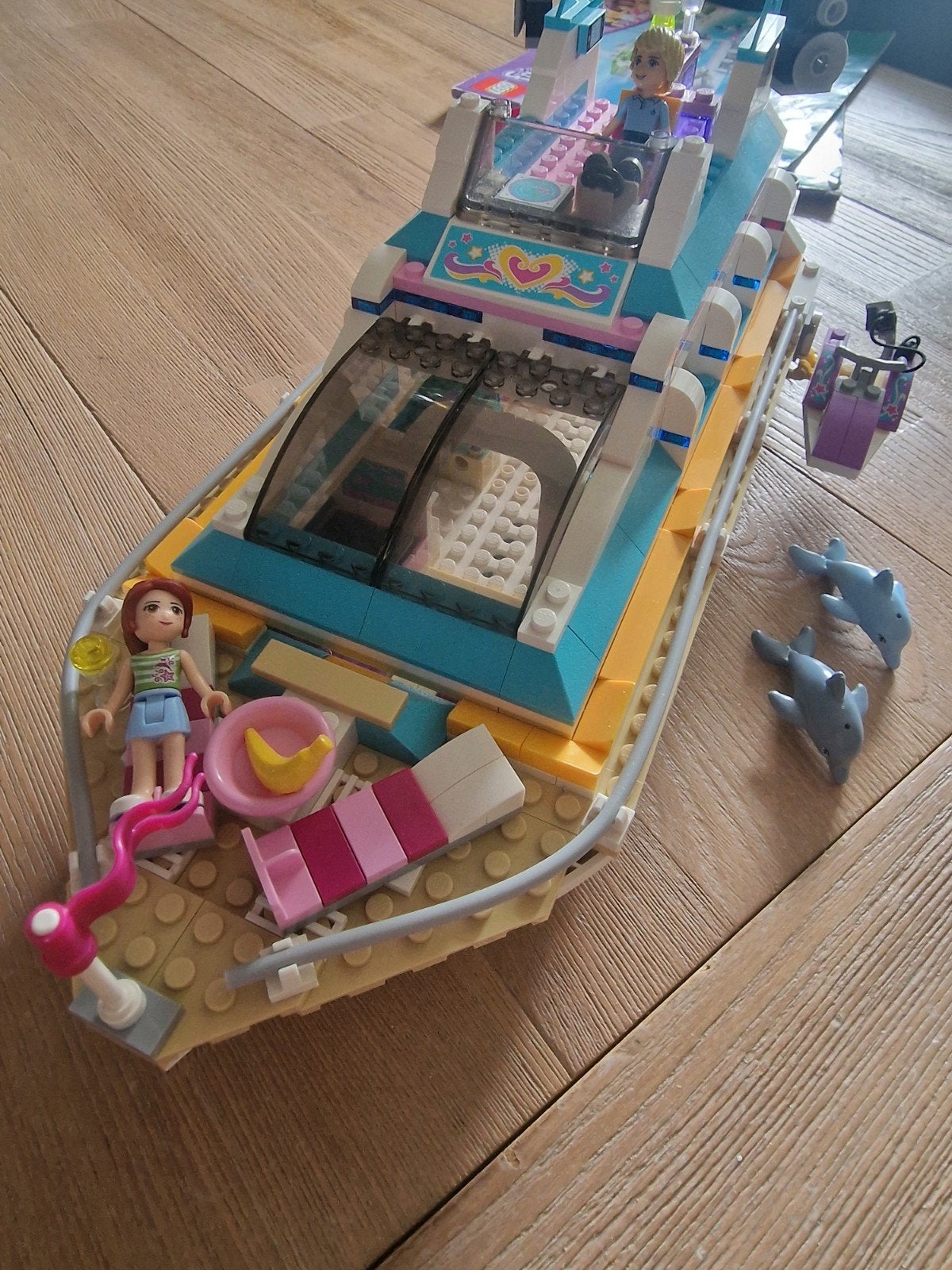Lego Friends Dolfijn Cruiser (41015) met handleiding, Ophalen of Verzenden, Zo goed als nieuw