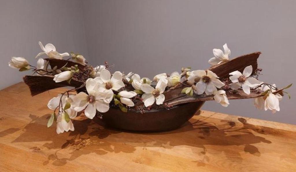 Zijden bloemstuk incl. pot, Ophalen, Binnen, 30 cm, Zijde