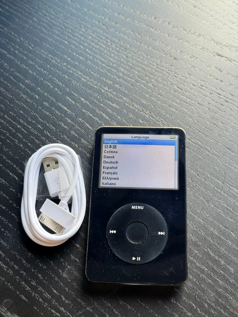Apple iPod Classic 5e Gen Zwart 30GB - Goed Werkend, Audio, Tv en Foto, Mp3-spelers | Apple iPod, Gebruikt, Classic, Zwart, Ophalen of Verzenden