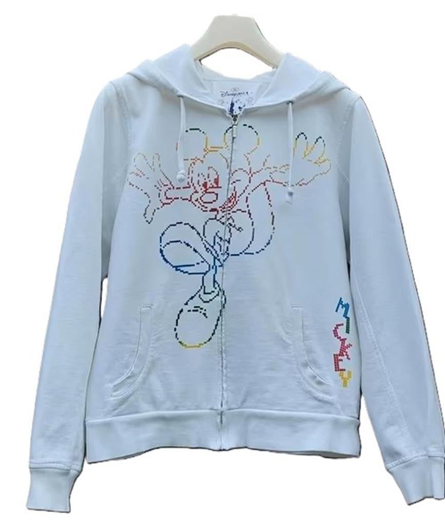 Prachtige mooie Mickey dames hoodie met rits., Maat 46/48 (XL) of groter, Ophalen of Verzenden, Zo goed als nieuw, Overige kleuren