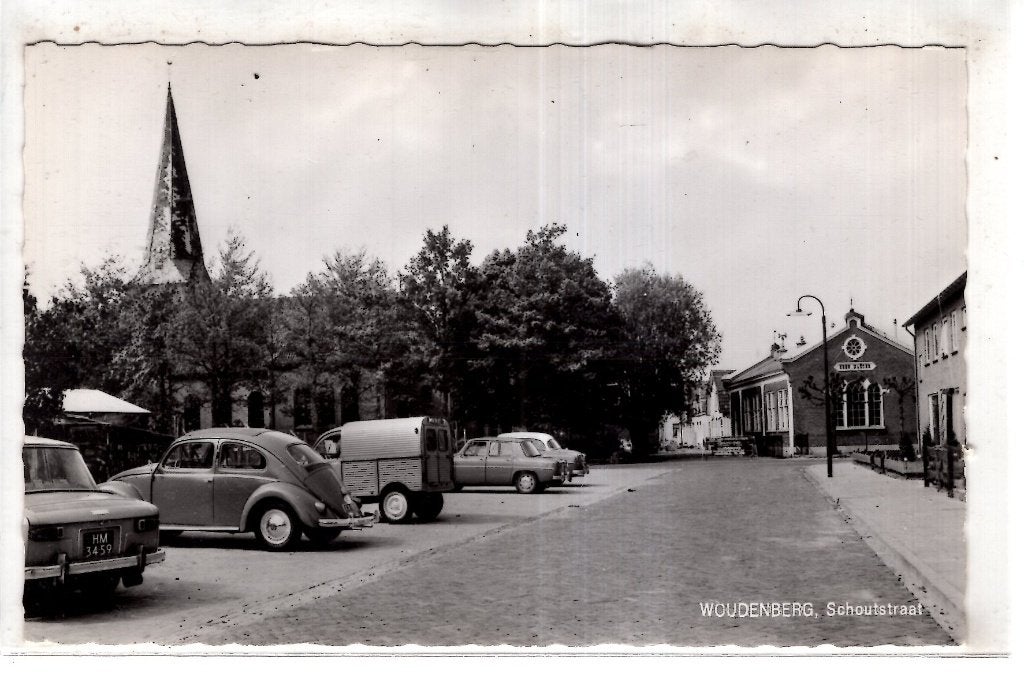 Woudenberg Schoutstraat auto's, Verzenden, 1940 tot 1960, Ongelopen, Utrecht