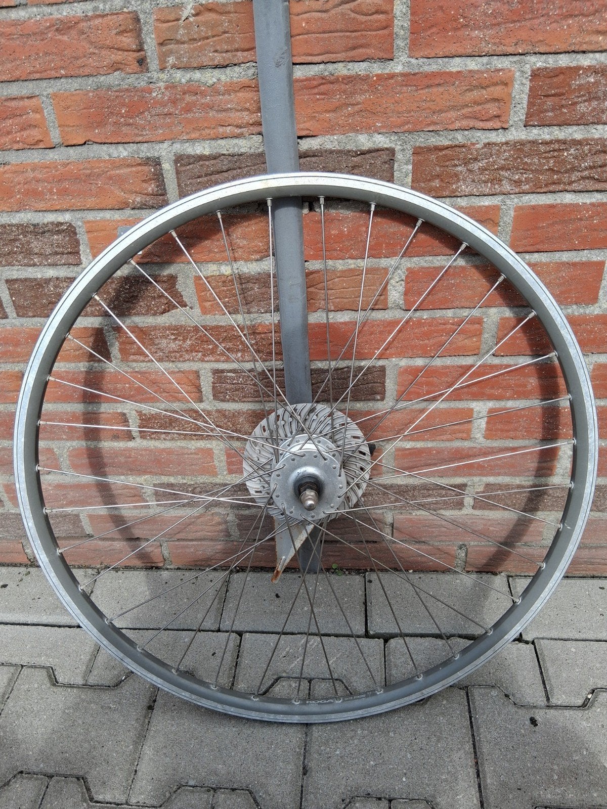 Koga voorwiel 28 inch, Wiel, Gebruikt, Ophalen of Verzenden, Aluminium