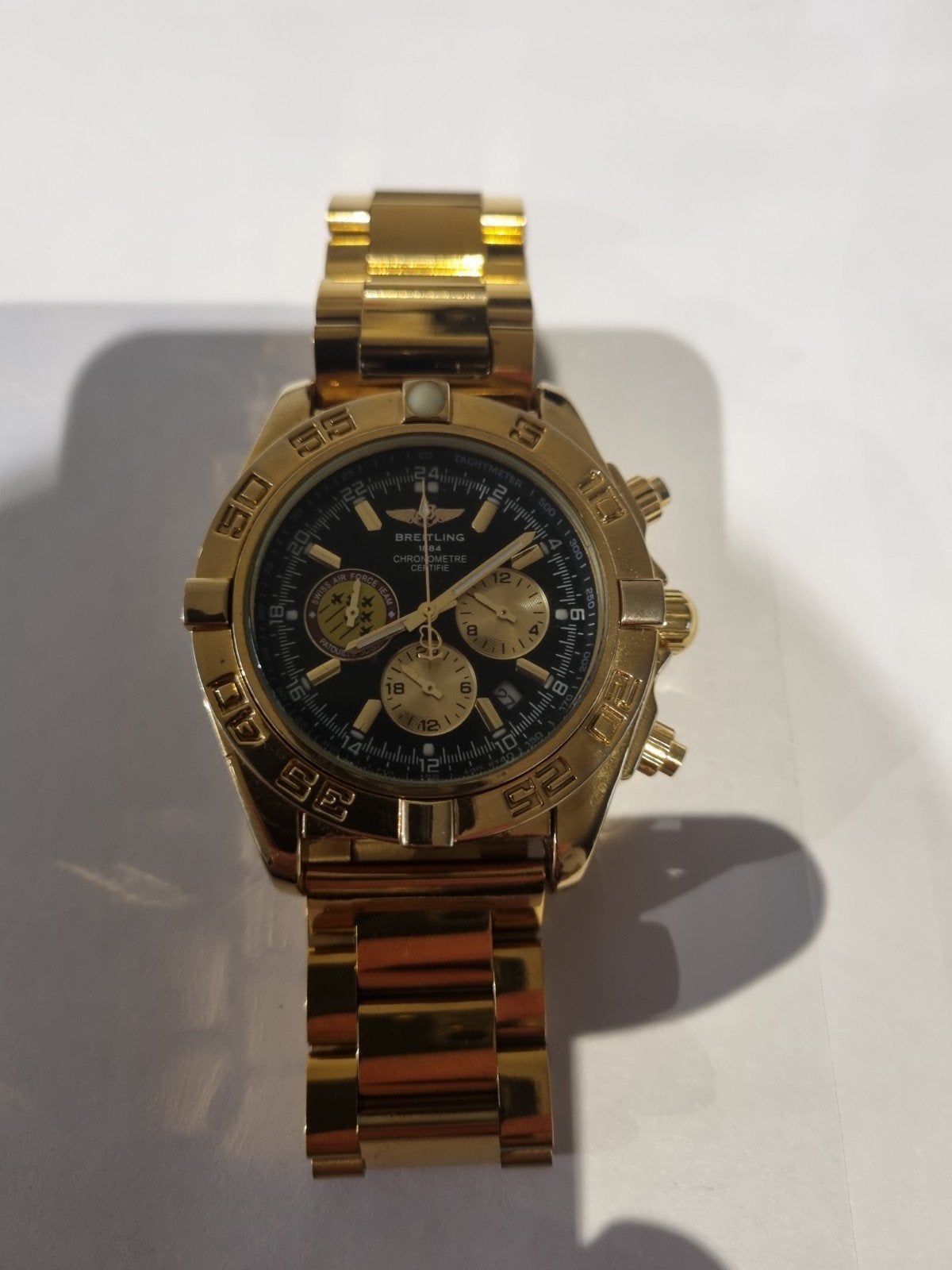 breitling chrono, Sieraden, Tassen en Uiterlijk, Horloges | Dames, Ophalen of Verzenden, Staal, Overige merken