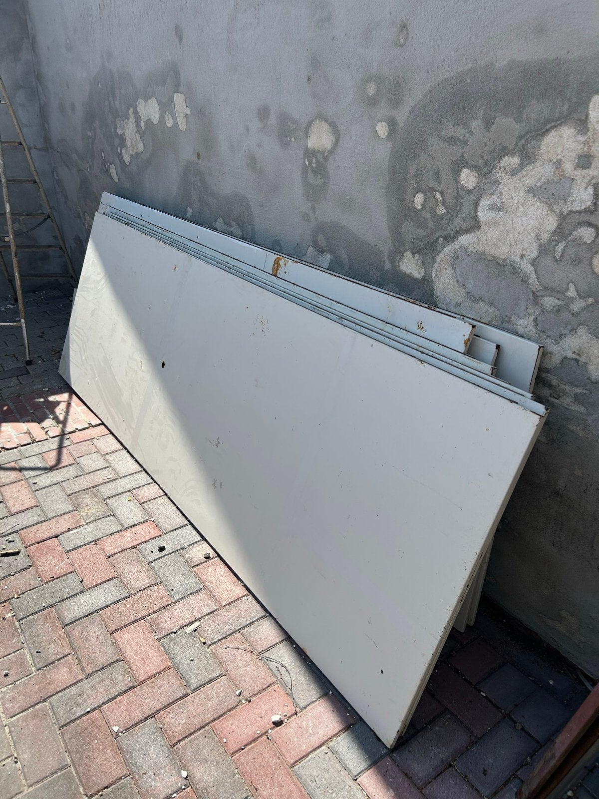 Stalen platen 89x262 cm (9 stuks, incl. smallere plaat), Doe-het-zelf en Verbouw, Metalen, Ophalen, Gebruikt, IJzer