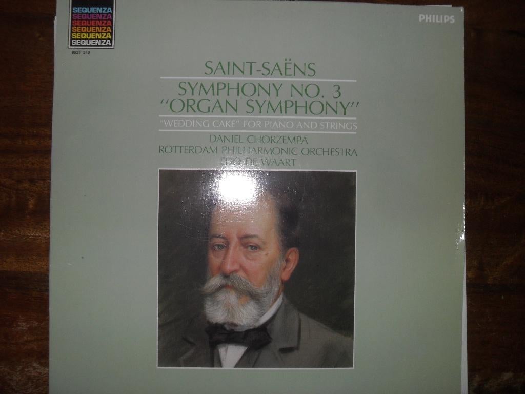 LP SAINT SAËNS-SYMFONIE 3 + WEDDING CAKE., Cd's en Dvd's, Ophalen of Verzenden, Zo goed als nieuw, Romantiek, Orkest of Ballet