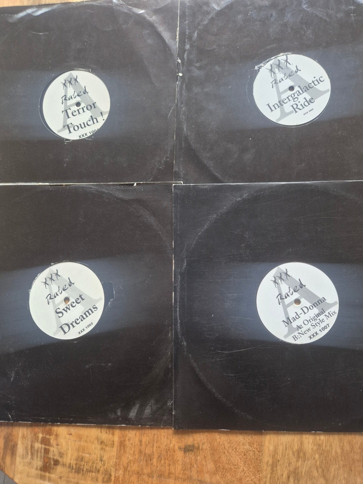 4x XXX Rated Early Hardcore Vinyl., Ophalen of Verzenden