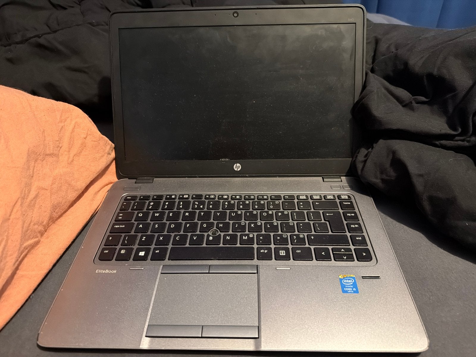 HP EliteBook laptop - defecte acculader, Ophalen of Verzenden, Gebruikt, 14 inch, Qwerty