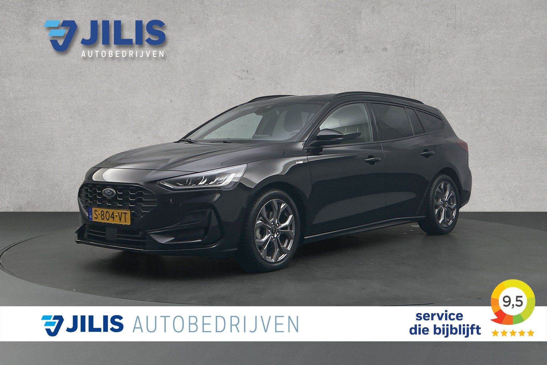 Ford FOCUS Wagon 1.0 EcoBoost Hybrid ST Line | Camera | Stoe, Auto's, Stof, Gebruikt, Euro 6, Zwart